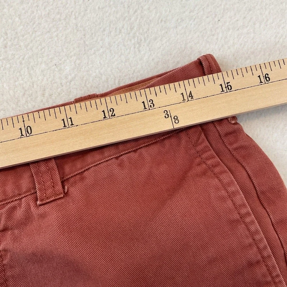 J Crew Gramercy Shorts Men's‎ 30 Rust Red Flat Front Chinos Cotton Casual